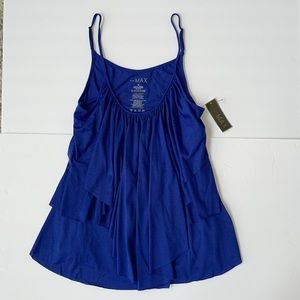 “TO THE MAX” tiered ruffle tank.  NWT!!